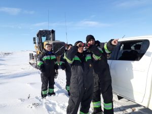 Vialidad Provincial coordinó operativo de rescate de una familia varada al sur de Las Heras