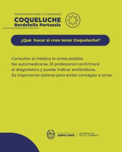 Confirman dos casos de coqueluche en Santa Cruz y llaman a completar esquemas de vacunación