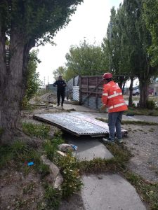 Protección Civil realizó diferentes intervenciones por fuertes vientos en toda Santa Cruz