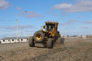 El Distrito Vial Río Gallegos realiza trabajos de mantenimiento y seguridad sobre la Ruta Provincial N°53