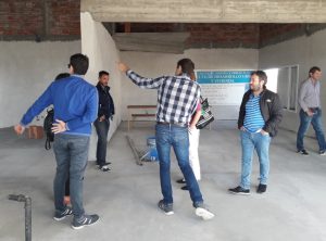 Recorrieron la obra del nuevo edificio del IESC en Caleta Olivia