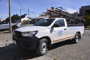 Servicios Públicos reforzó su trabajo ante el temporal de viento en Río Gallegos