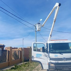 Servicios Públicos reforzó su trabajo ante el temporal de viento en Río Gallegos