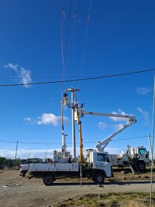 Servicios Públicos reforzó su trabajo ante el temporal de viento en Río Gallegos