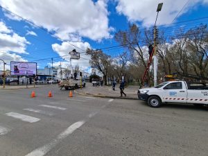 Servicios Públicos reforzó su trabajo ante el temporal de viento en Río Gallegos