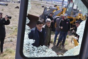 Vidal en el ex obrador de Austral: “Santa Cruz fue la cuna de la corrupción, pero este lugar va a transformarse en producción y trabajo”