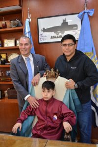 El gobernador Vidal recibió a alumnos de Río Turbio en Casa de Gobierno