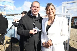 Gadano y Álvarez compartieron el emotivo acto en homenaje a los 44 héroes del ARA San Juan