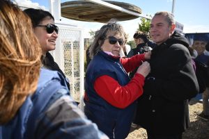 Gadano y Álvarez compartieron el emotivo acto en homenaje a los 44 héroes del ARA San Juan