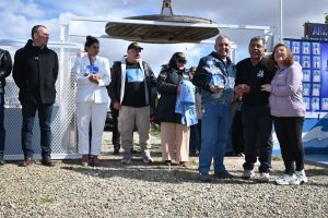 Gadano y Álvarez compartieron el emotivo acto en homenaje a los 44 héroes del ARA San Juan