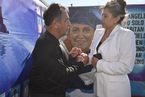 Gadano y Álvarez compartieron el emotivo acto en homenaje a los 44 héroes del ARA San Juan