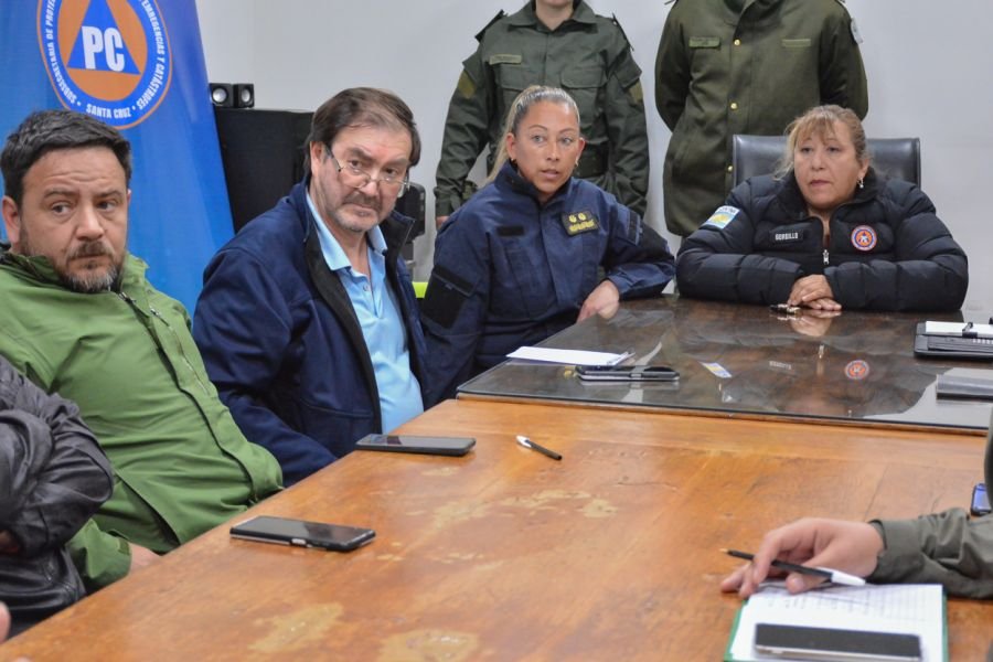 Se activó el COE en Santa Cruz por alerta de vientos extremos