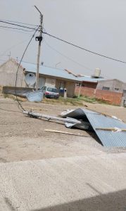 Servicios Públicos realizó intervenciones durante el temporal de viento