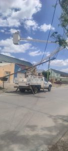 Servicios Públicos realizó intervenciones durante el temporal de viento