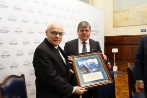 Fabián Leguizamón se reunió con el Dr. Francisco Klein en homenaje a los 50 años de la Fundación Favaloro