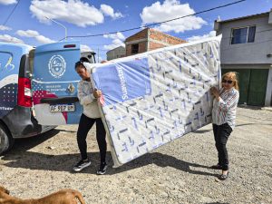 Refuerzan el acompañamiento a familias de Caleta Olivia tras la emergencia climática