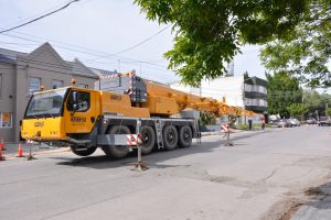 Personal de Telecomunicaciones realizó desmontaje de antena en desuso en Río Gallegos