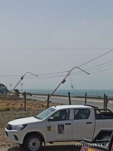 Se trabaja para restablecer por completo el servicio eléctrico y de agua en Caleta Olivia y Deseado