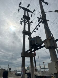 Se trabaja para restablecer por completo el servicio eléctrico y de agua en Caleta Olivia y Deseado