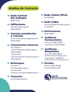 La Caja de Servicios Sociales informa sus canales oficiales de atención