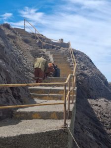 Comenzaron los trabajos preliminares en las bitas de amarre de la Terminal portuaria en Puerto Deseado