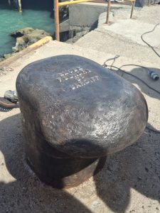 Comenzaron los trabajos preliminares en las bitas de amarre de la Terminal portuaria en Puerto Deseado