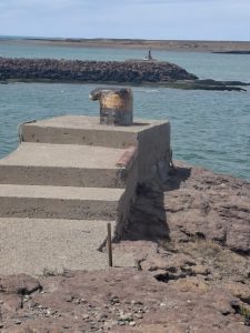 Comenzaron los trabajos preliminares en las bitas de amarre de la Terminal portuaria en Puerto Deseado