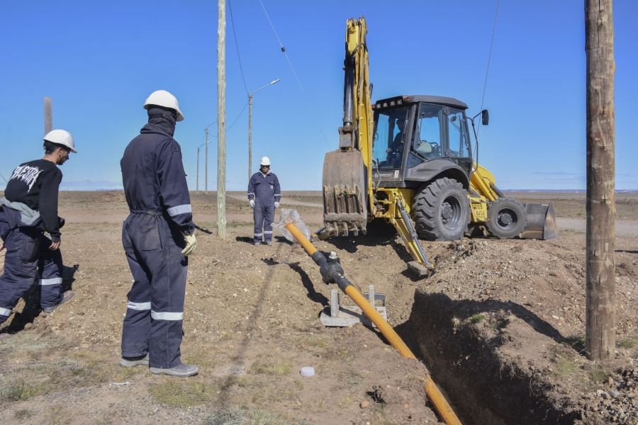 Obras de gas en Río Gallegos: se extiende la red en el barrio 22 de Septiembre