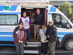 El vacunatorio móvil se encuentra en el centro de Río Gallegos