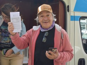 El vacunatorio móvil se encuentra en el centro de Río Gallegos