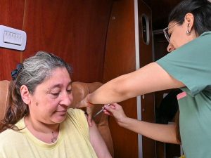 El vacunatorio móvil se encuentra en el centro de Río Gallegos