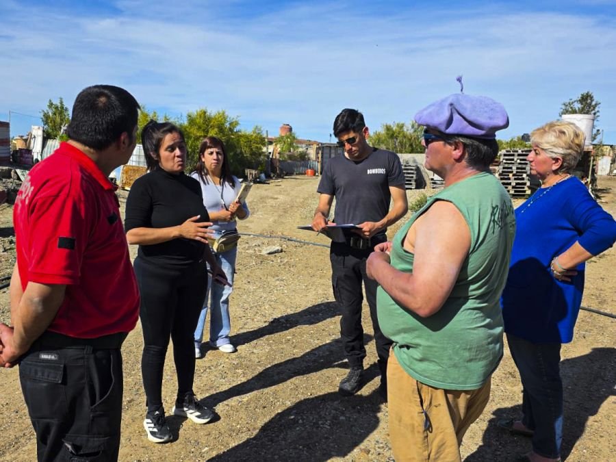 Se llevó adelante jornada territorial de acompañamiento a familias afectadas por el temporal de viento