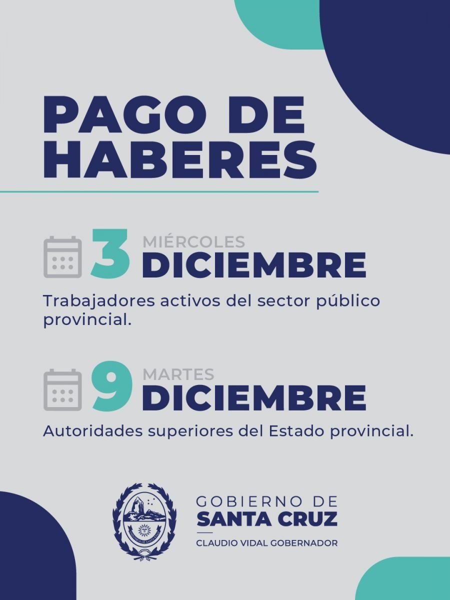 Haberes mes de noviembre: Cronograma de pago para los agentes de la Administración Pública Provincial