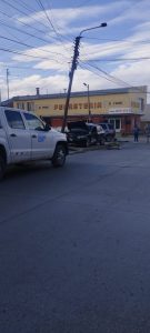 Servicios Públicos realizó trabajos de emergencia por dos accidentes vehiculares ocurridos en Río Gallegos