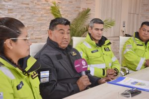 Policía de la provincia presenta el operativo seguridad en la Peregrinación a la Virgen