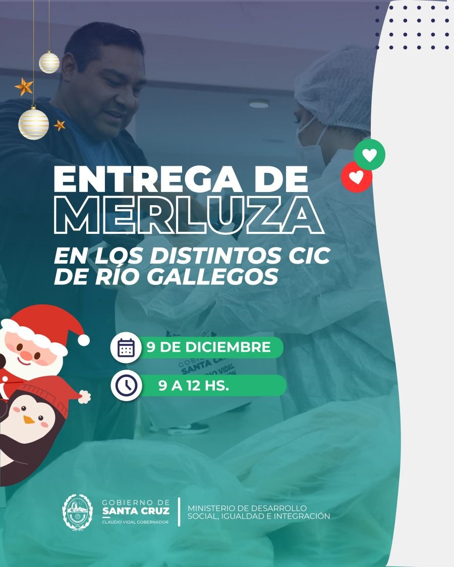 Entrega de merluza en los CIC de Río Gallegos