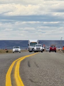 Vialidad Provincial realiza demarcación horizontal sobre la Ruta Provincial N°53