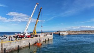 UnEPoSC acompañó el salvamento de los buques hundidos en Caleta Paula
