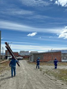 SPSE avanza con obras de energía y agua potable en 28 de Noviembre