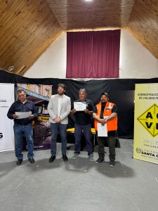 Maquinaria Pesada: Distrigas y Vialidad Provincial finalizaron capacitación en El Chaltén