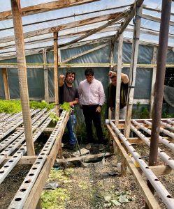 Hugo Garay visitó la chacra de Lucio Gómez para fortalecer el acompañamiento a la producción local