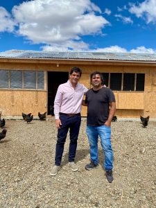 Hugo Garay visitó la chacra de Lucio Gómez para fortalecer el acompañamiento a la producción local