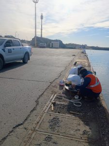 Concluyeron los trabajos de mantenimiento en el puerto de Puerto Deseado