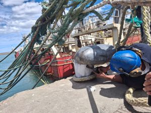 Concluyeron los trabajos de mantenimiento en el puerto de Puerto Deseado