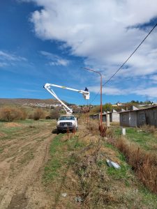 Servicios Públicos continúa con las obras de energía en Río Turbio