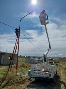 Servicios Públicos continúa con las obras de energía en Río Turbio