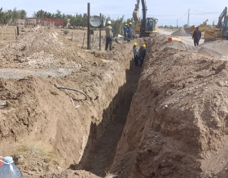 Distrigas puso en marcha una obra muy esperada en el barrio Invernadero de Pico Truncado