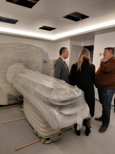 Autoridades Provinciales visitaron la nueva área de tomografía del Hospital de Río Turbio