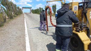 Vialidad Provincial mejoró el acceso a la Escuela de Policía sobre la Ruta Nacional N°3