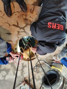 El operativo del GERS finalizó con éxito el reflote de bomba de agua en El Calafate